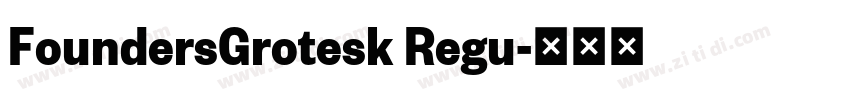 FoundersGrotesk Regu字体转换